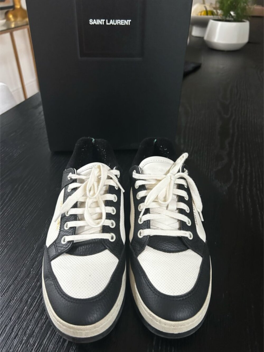 Saint Laurent leather sneakers